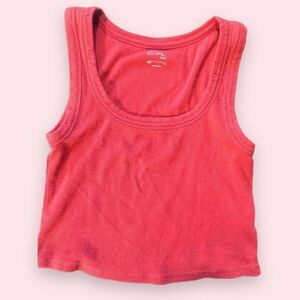 PacSun red crop tank size M